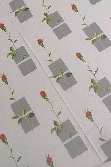 Decorative curtain Rose 1 -140x260 cm
