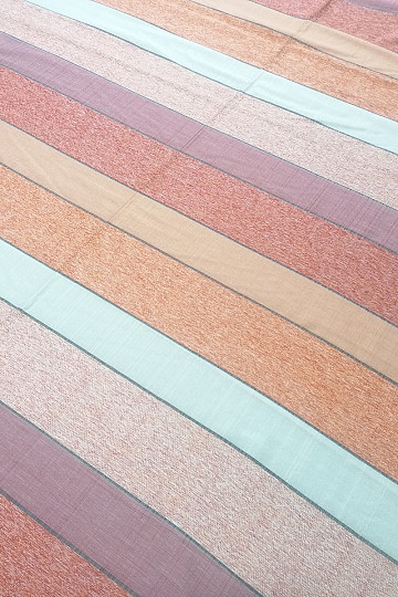 Decorative fabric STRIPES oragne-red