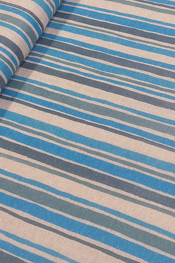 Decorative fabric Blue stripe 2