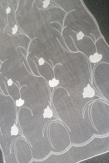 Finished curtain with flowers 100x245 cm