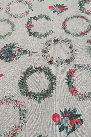 Christmas decorative fabric garland