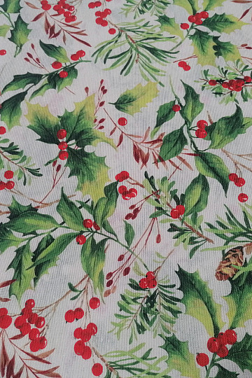 Christmas decorative fabric Holly 3