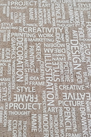 ART LETRAS decorative fabric