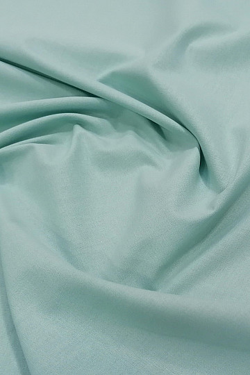 Cotton fabric UNI JADE green mint