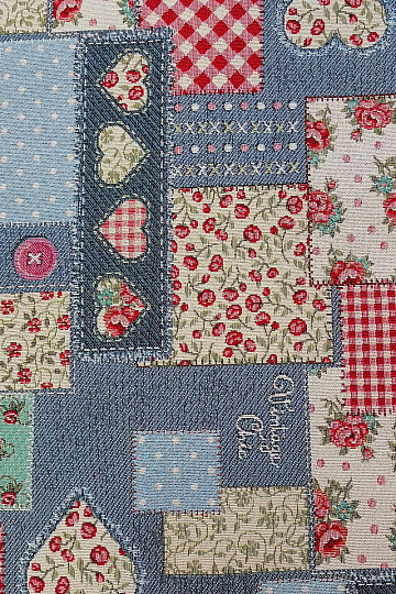 Tapestry tablecloth, scarf Vintage patchwork