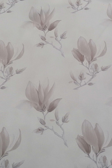 Decorative fabric BLACK OUT MAGNOLIA brown