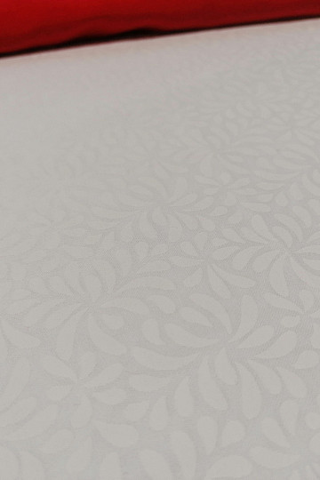 Sarah satin white cotton fabric