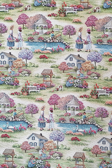 Tapestry fabric GARDEN OF PARADISE