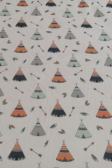 Teepee cotton fabric