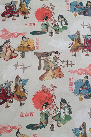 Decorative fabric JAPAN CREAM