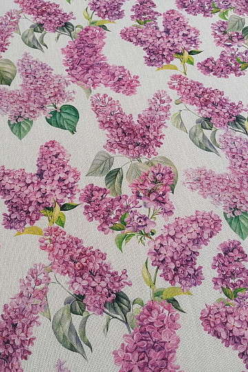Lilac decorative fabric