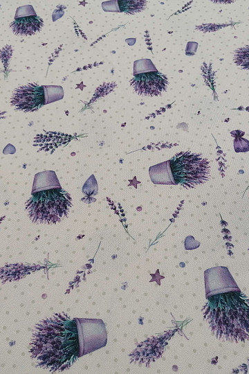 Lavender flower pots decorative fabric