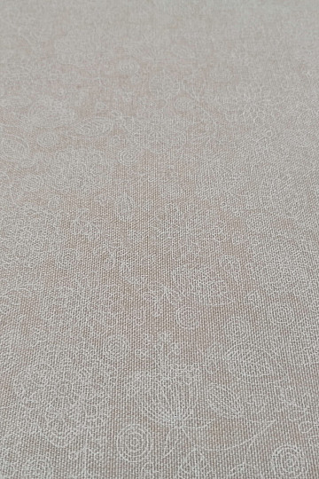 Decorative fabric Neon flowers white