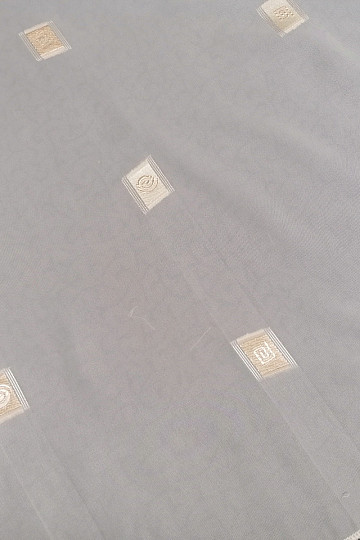Voial cream curtain with gold embroidery II
