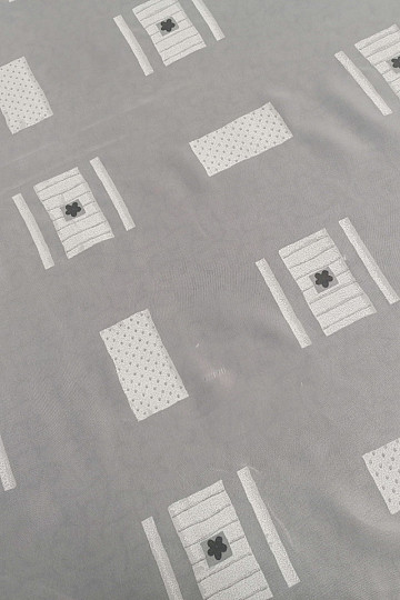 Voial curtain cubes beige-gray 180