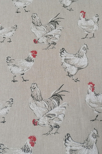 Decorative fabric SLEPIČKY red