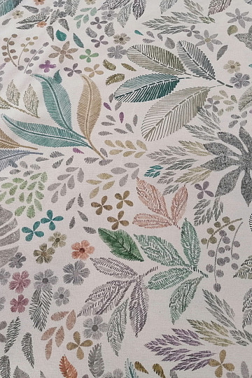 Decorative fabric LEAF MELIA green