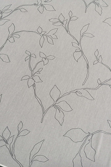 Luxury curtain Abbony 90 white with flowers