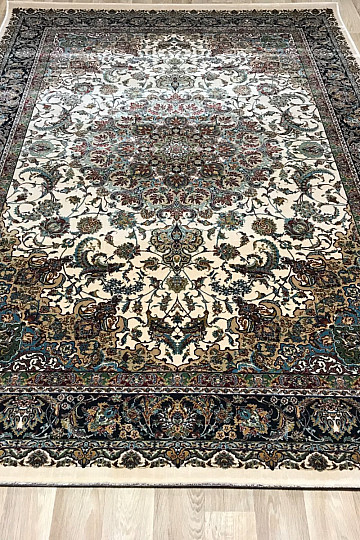 Luxury acrylic carpet RAZIA 5503 brown / white