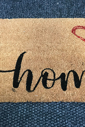 Mat HEART AND HOME beige