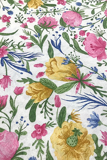 Tablecloth - CLARA pink flowers