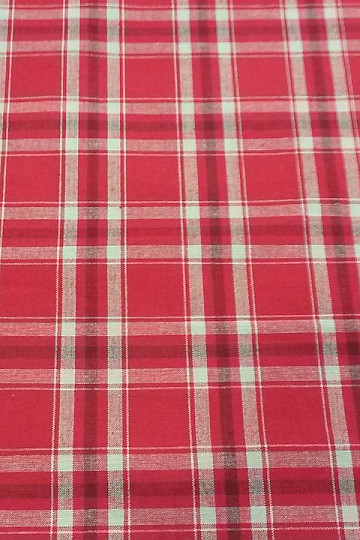 Decorative fabric TISSE rouge/lin