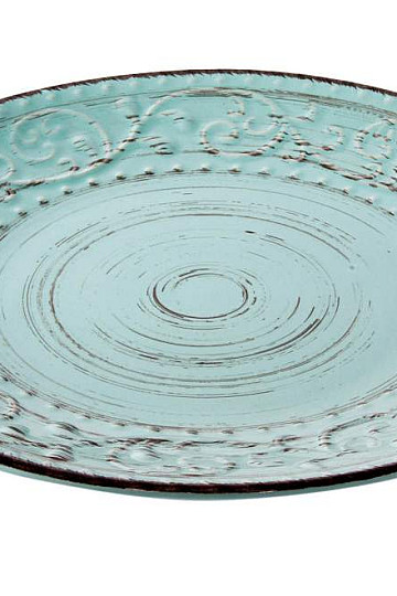 Shallow plate BLUE RELIEF 28X3 cm
