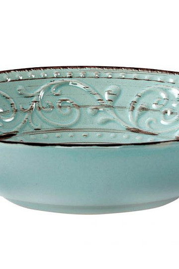 Deep plate BLUE RELIEF 22X4 CM