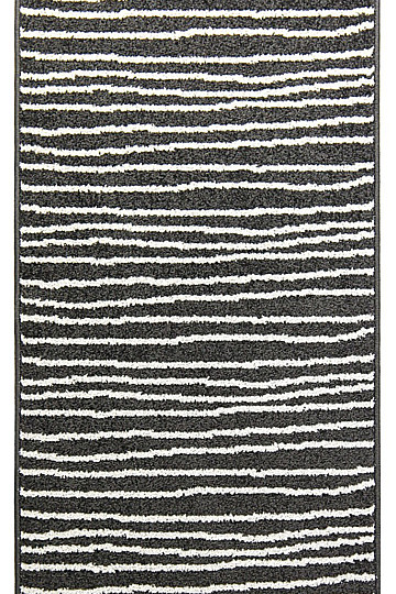 Piece carpet LOTTO stripes black / white