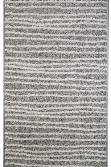 Piece carpet LOTTO stripes gray / white