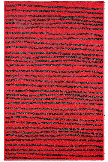 Piece carpet LOTTO stripes red / black