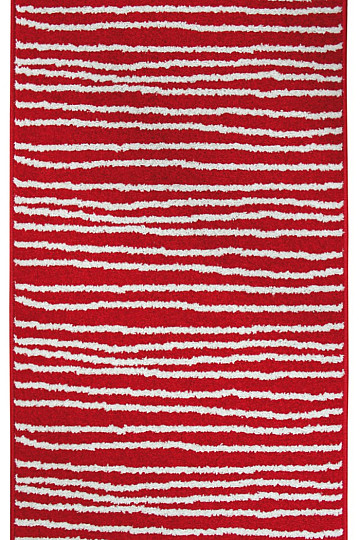 Piece carpet LOTTO stripes red / white