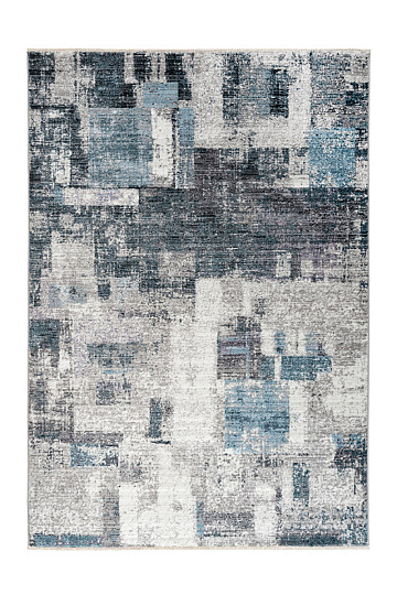 Modern carpet MEDELLIN 407 silver / blue