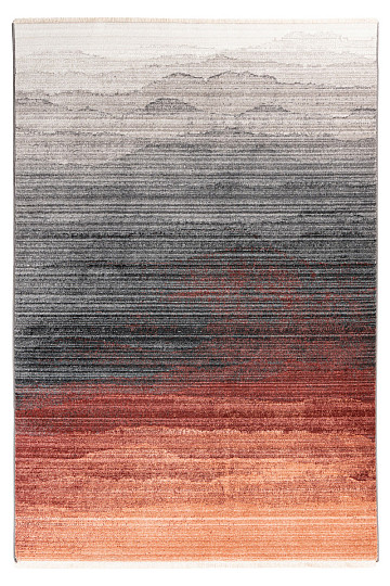 Modern carpet MEDELLIN 409 silver / terra