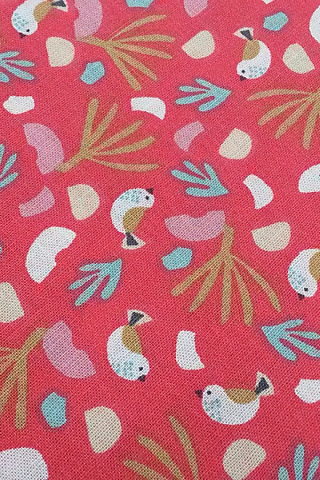 Cotton fabric BIRDS LIPO