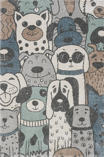 Childrens piece rug ROMA DOGS