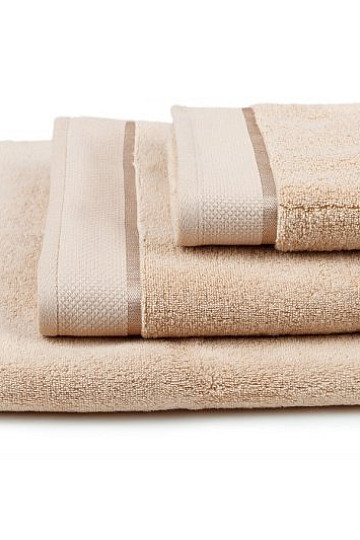 Towel and bath towel MIKRO beige