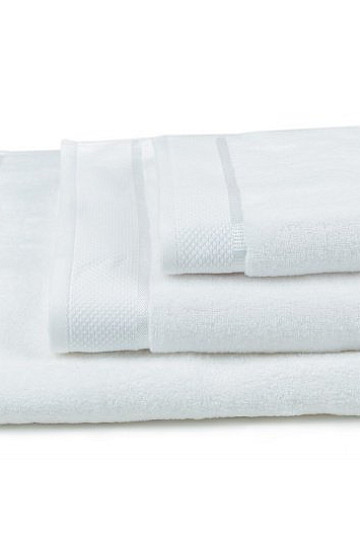 Towel and bath towel MIKRO white