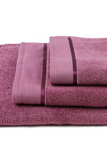 Towel and bath towel MIKRO purple