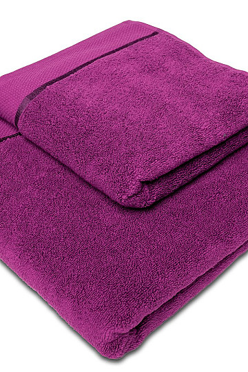 Towel and bath towel MIKRO fuchsia