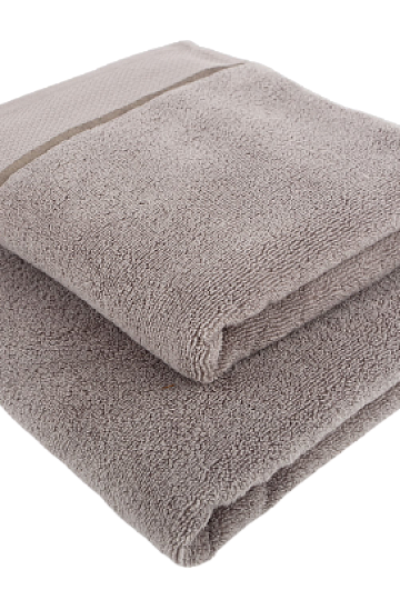 Towel and bath towel MICRO light gray
