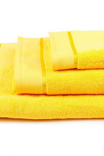 Towel and bath towel MIKRO yellow