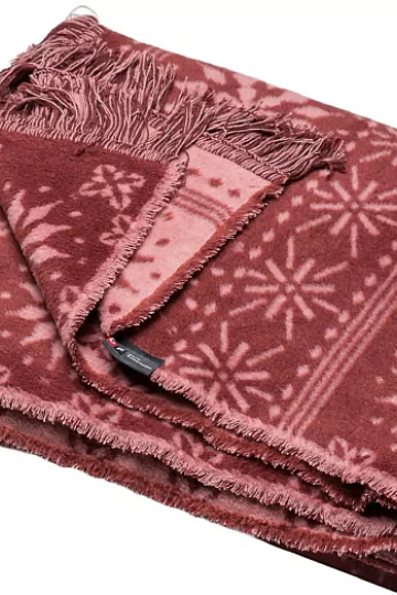 Cotton blanket Winter snowflakes Red snowflakes