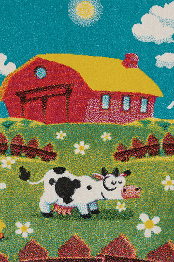 Children's piece rug PLAY FARMA