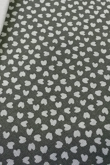 Cotton fabric HEART menthol