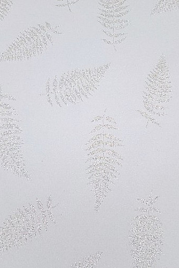 Christmas tablecloths and scarves LEAFS I natur silver