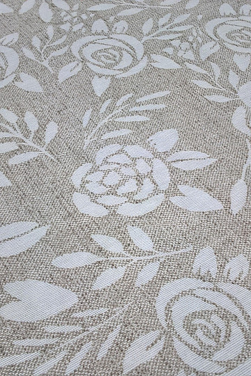 Decorative fabric ROSES creamy