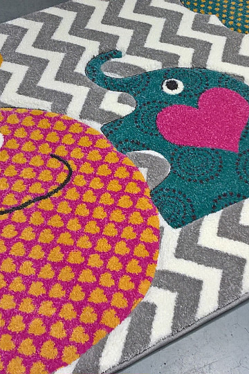 Children carpet PASTEL Elephants