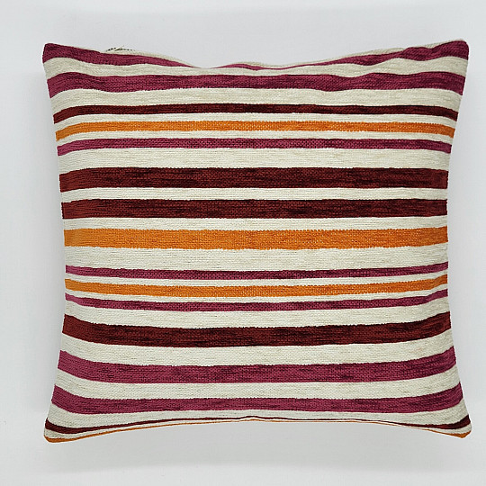Decorative pillow LINE orange-pink