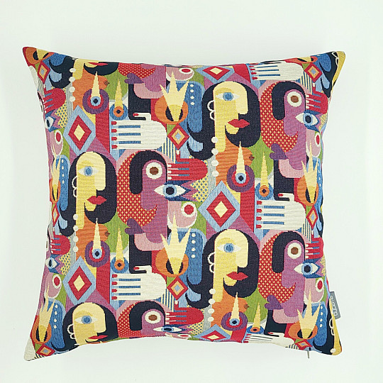 Tapestry cushion cover ART FACE